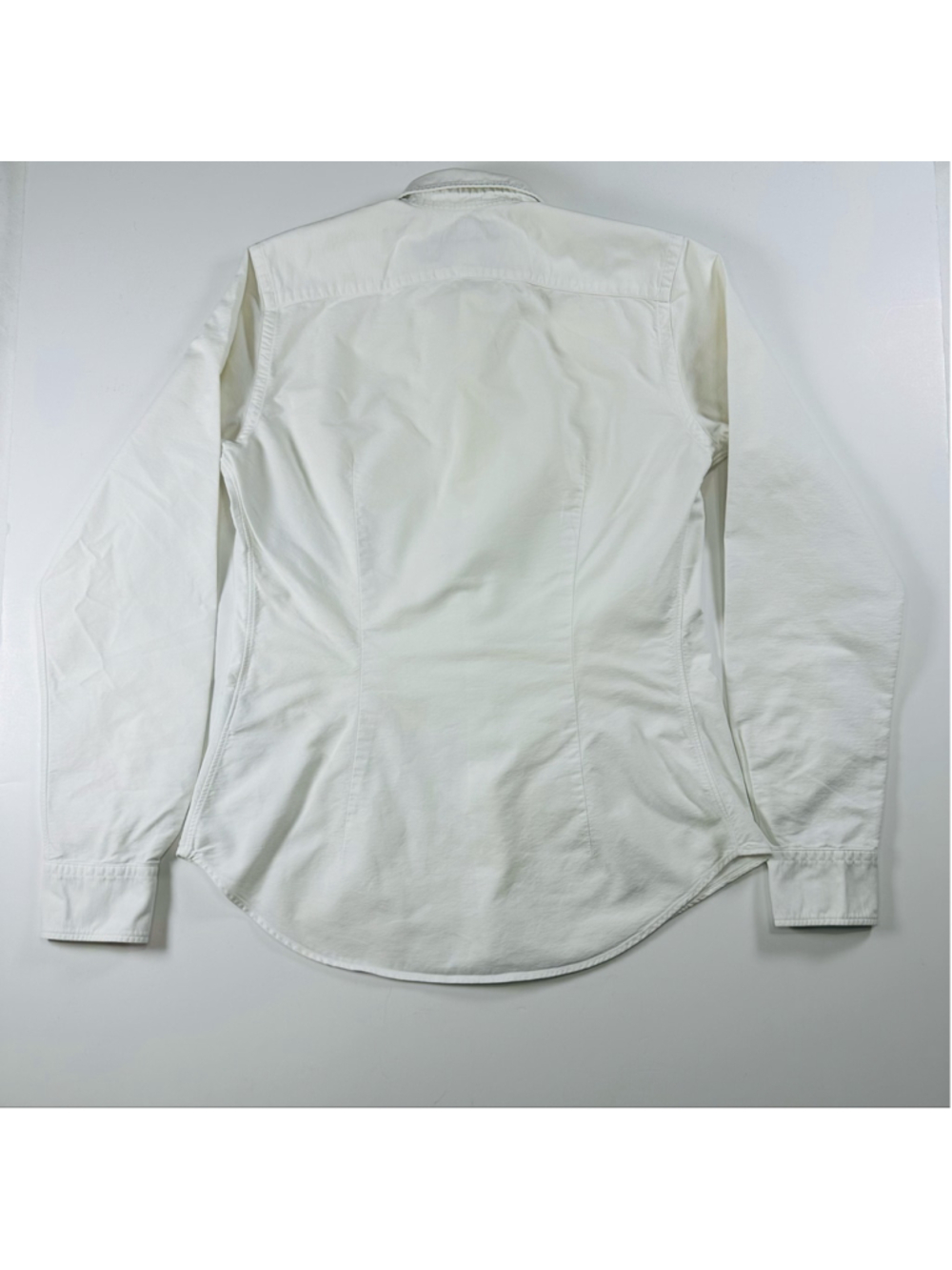 VTG Ralph Lauren Vintage Women’s White Oxford Button Down Shirt Made Hong Kong - Picture 7 of 15